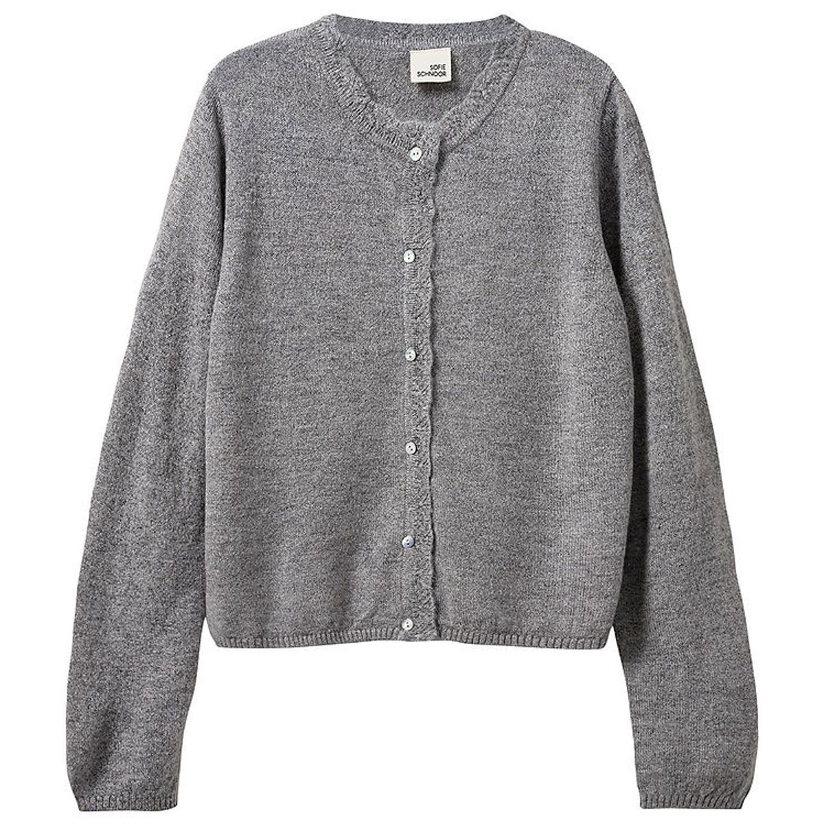 Sofie Schnoor Cardigan - Strik - Uld - Grey Melange