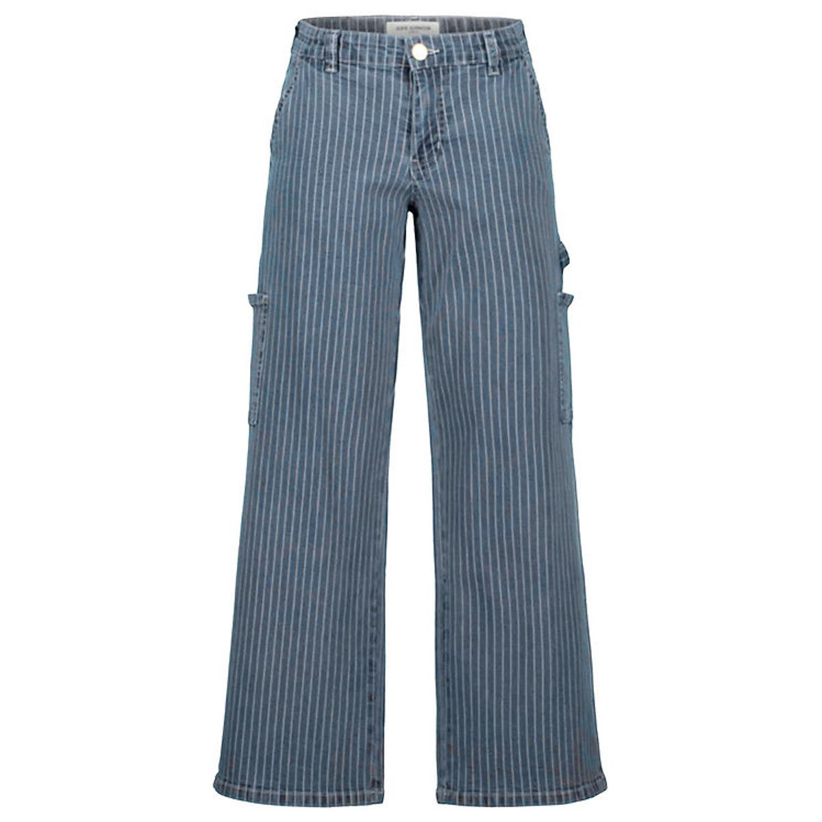 Sofie Schnoor Girls Jeans - Light Blue Stribet