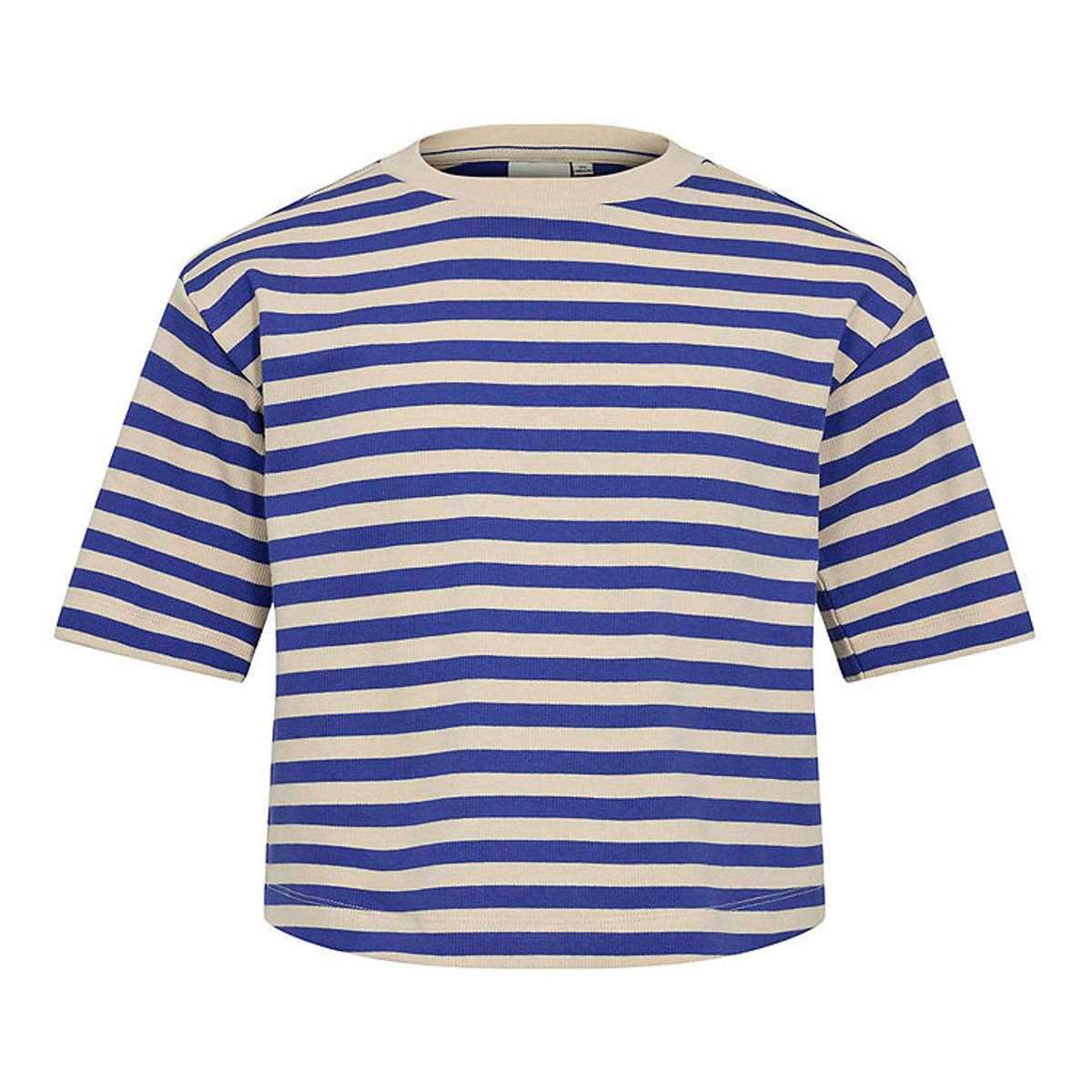 Sofie Schnoor Girls T-shirt - Rib - Blå/Cremestribet