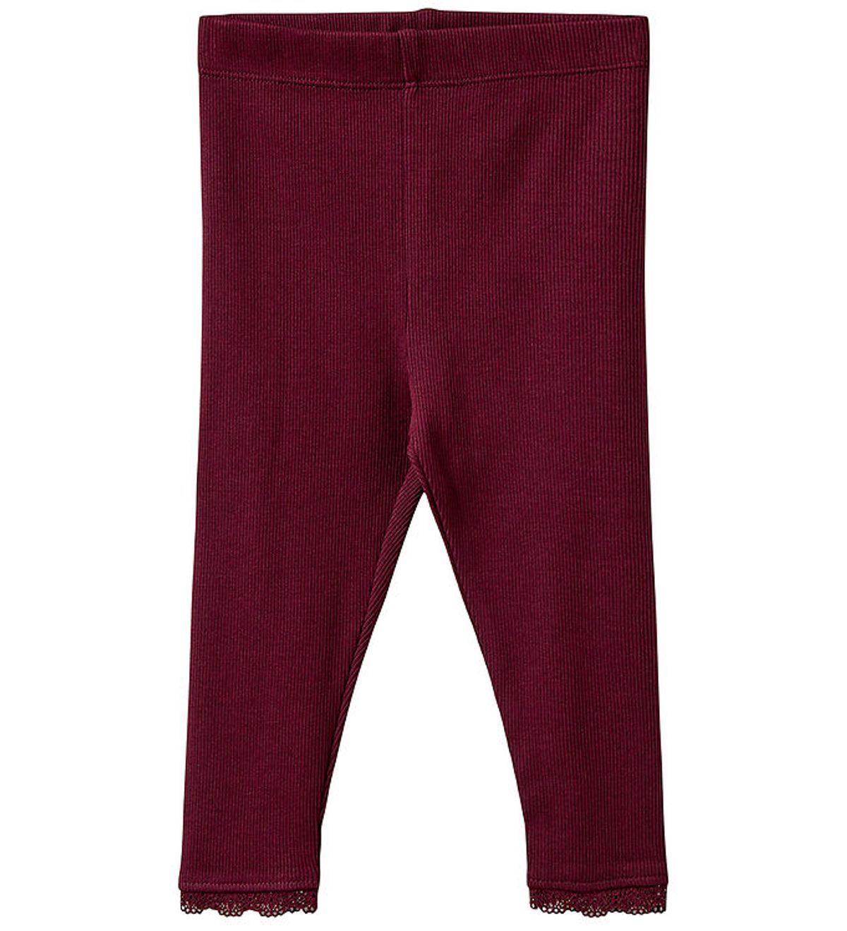 Sofie Schnoor Leggings - Rib - Nalinesb - Burgundy