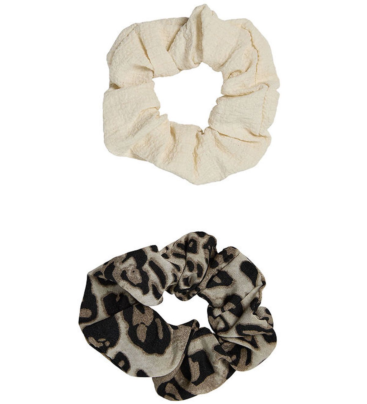 Sofie Schnoor Scrunchies - 2-pak - Off White/Leopard