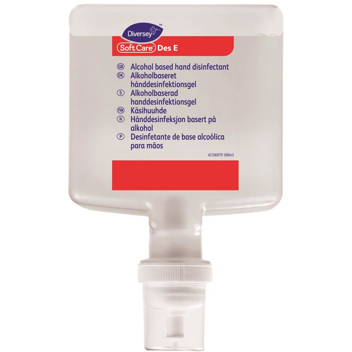 Soft Care Des E, spritrefill til IntelliCare-dispenser, 1300 ml