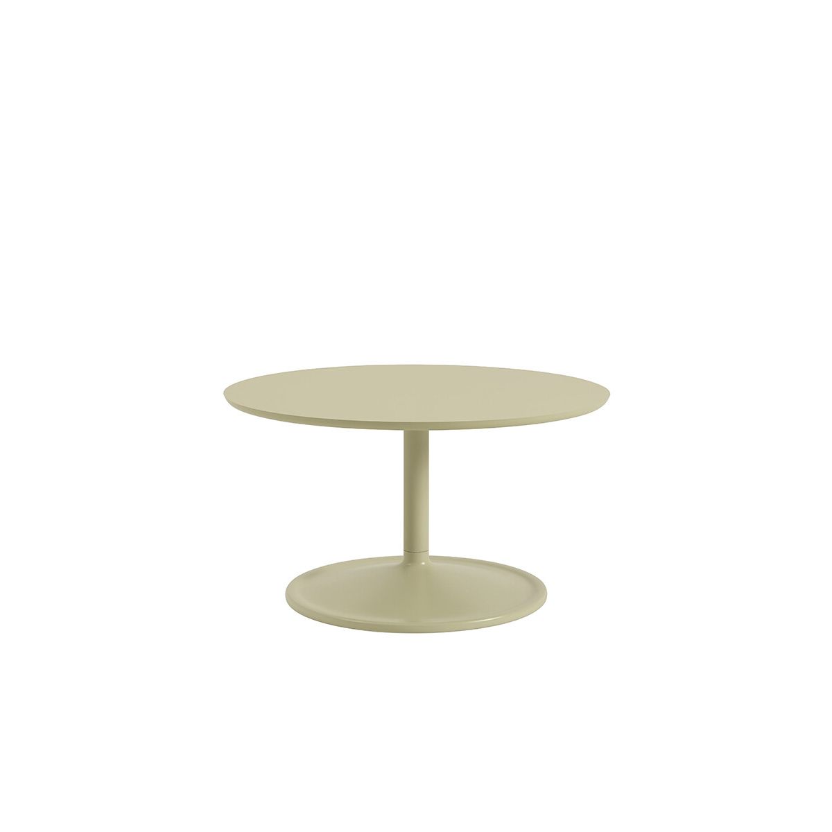 Soft Coffee Table, Ø75 fra Muuto (Beige Green Laminat)