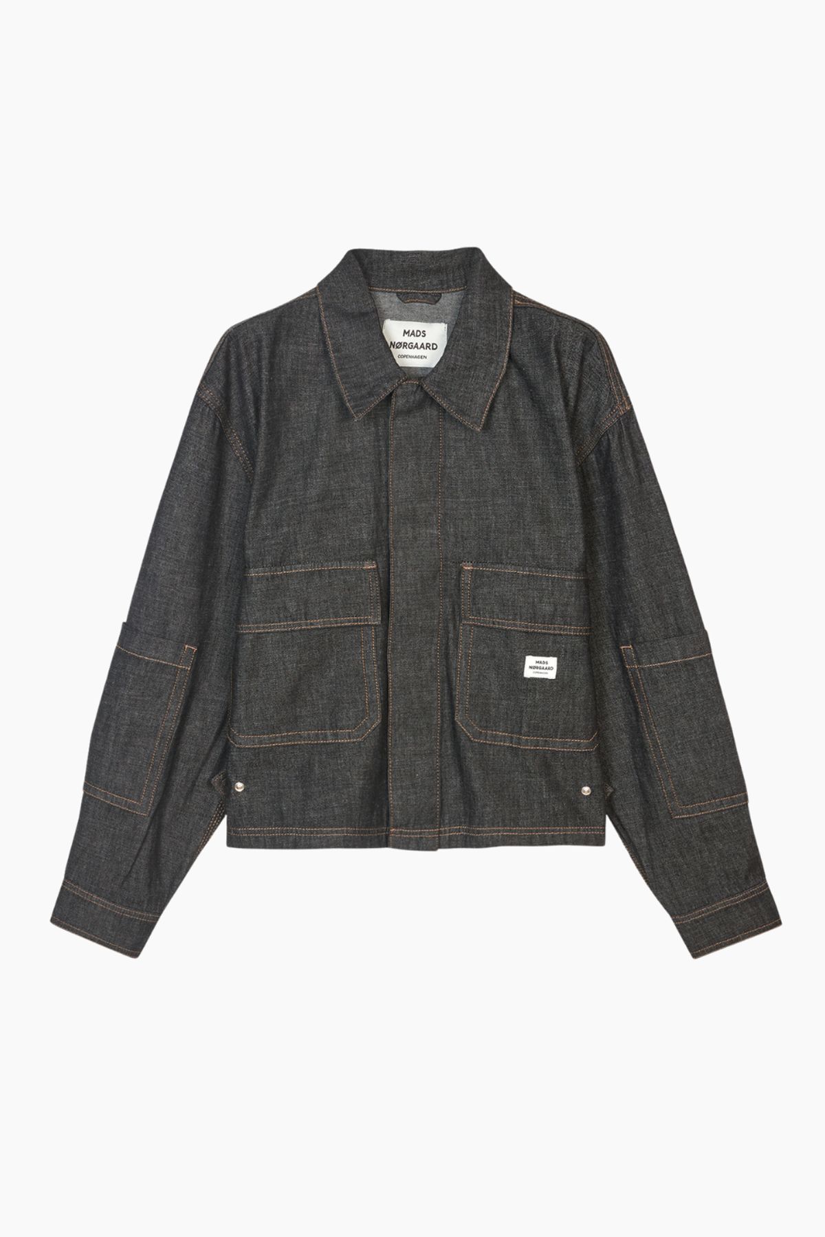 Soft Denim Soleil Jacket - Black Melange - Mads Nørgaard - Sort S/M