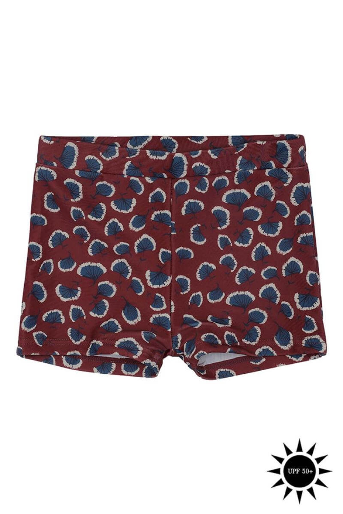 Soft Gallery - Badebukser Don Swim Pants - Russet Brown AOP Coral - 5 år