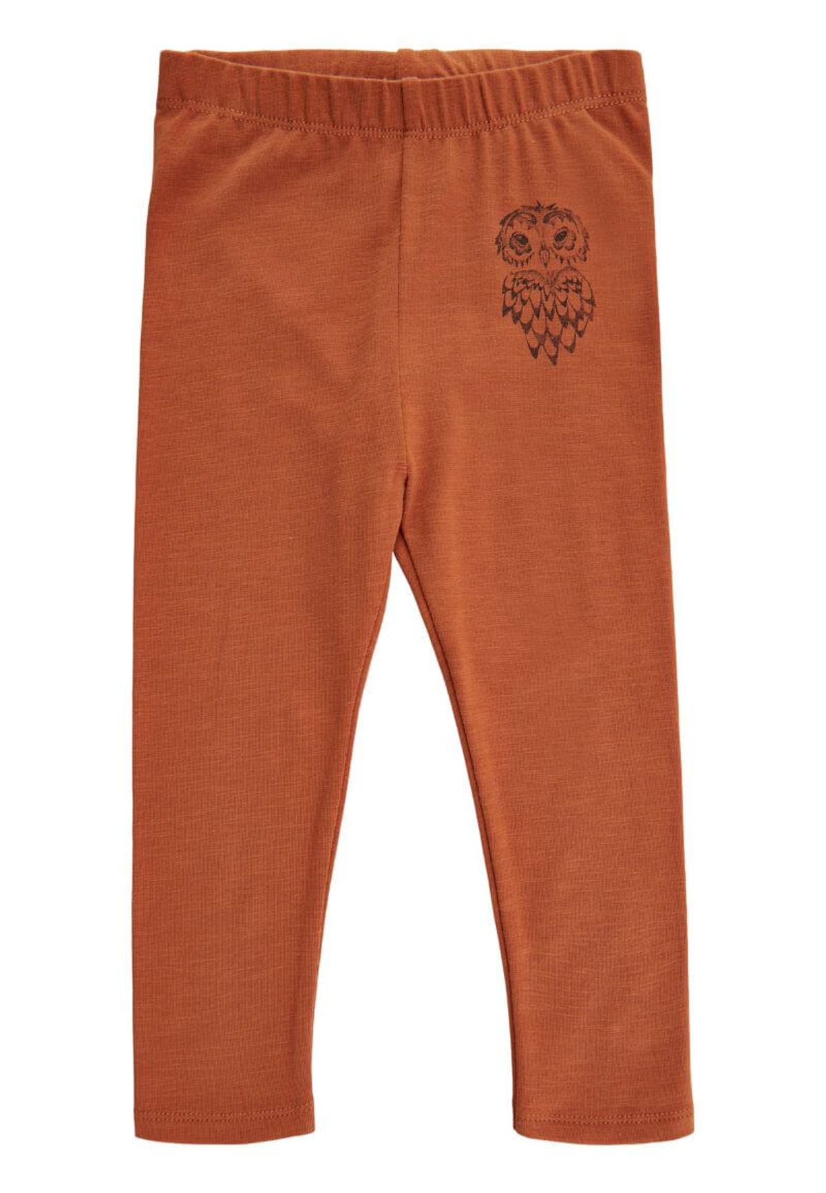 Soft Gallery - Paula New Owl Leggings - Bombay Brown - 74/9 mdr.