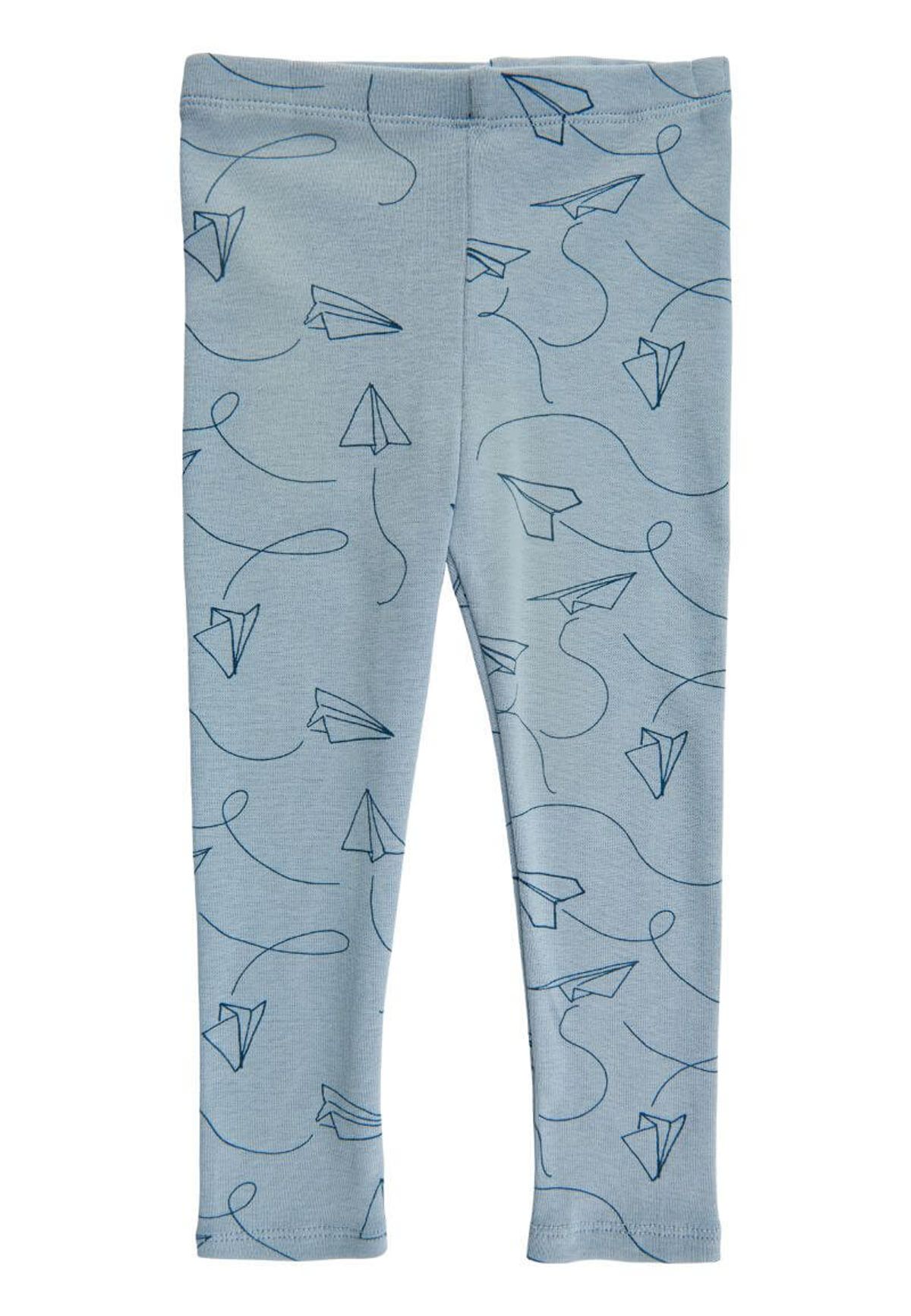 Soft Gallery - Paula Paper Plane Leggings - Dusty Blue - 74/9 mdr.