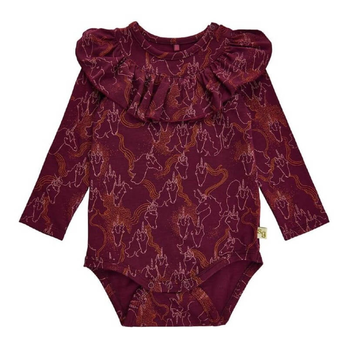 Soft Gallery - SGBice Magicorn LS Body Gots - Tawny Port - 92/2 år