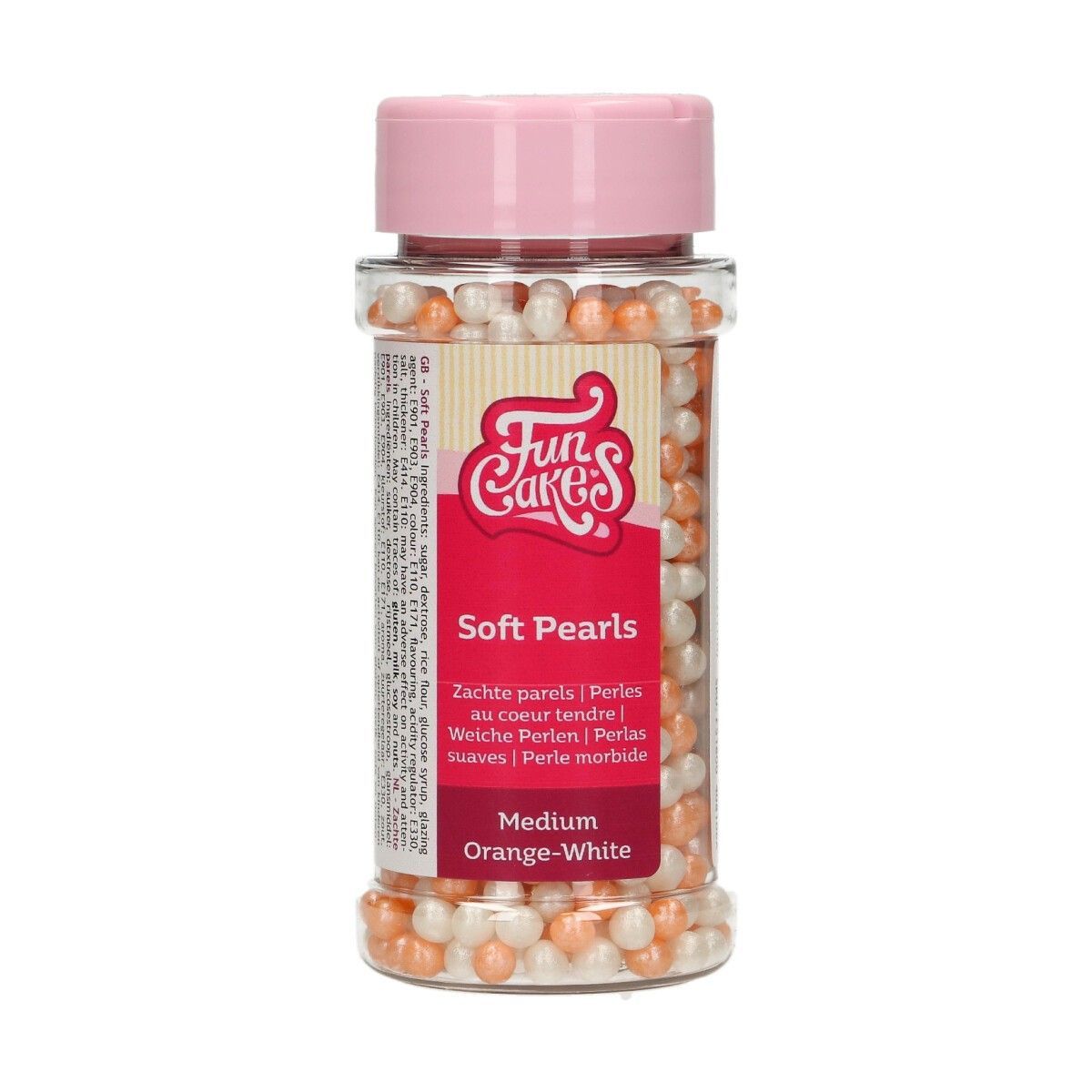 Soft Pearls Medium Orange/White 60 g