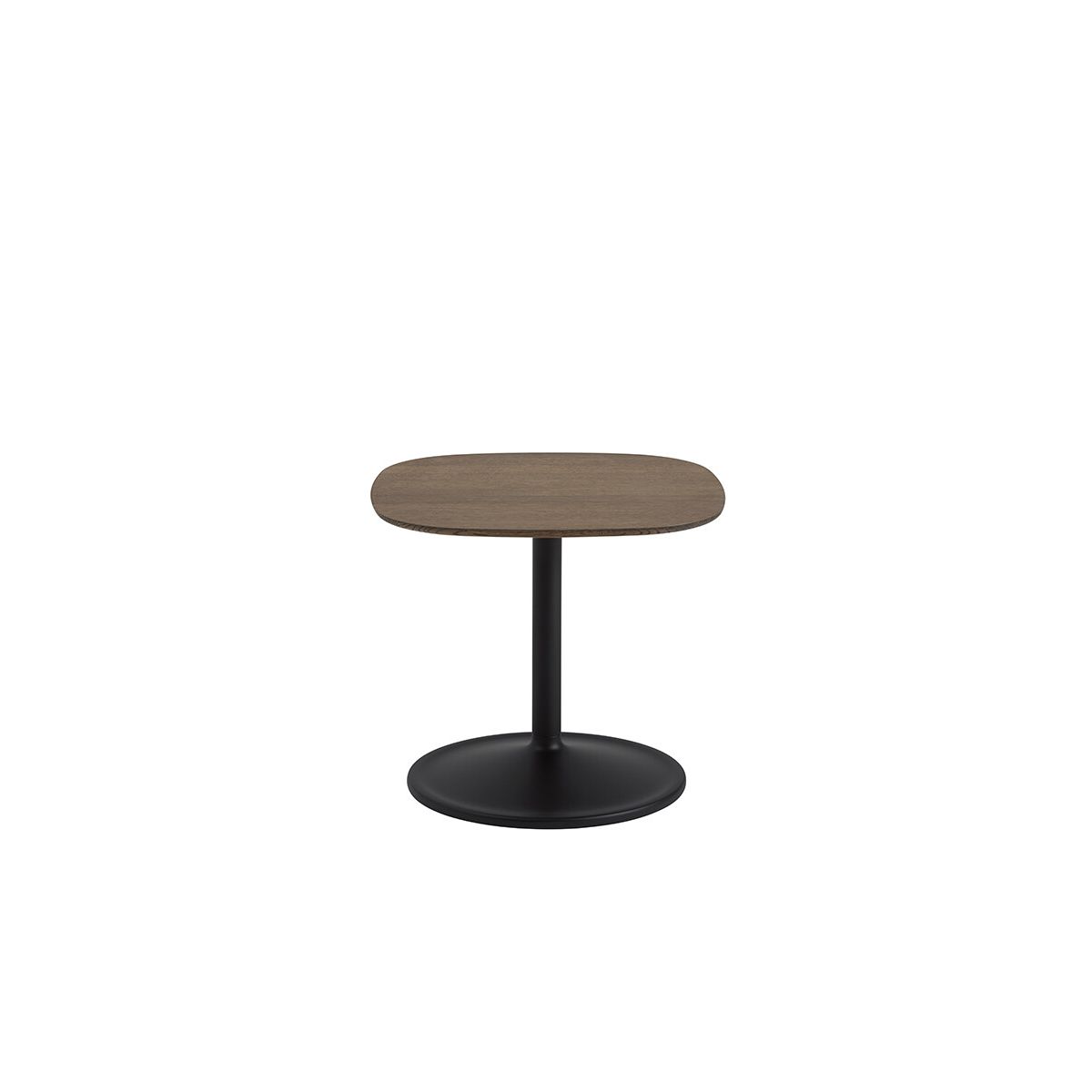 Soft Side Table, 45x45 fra Muuto (Dark Oiled Oak)