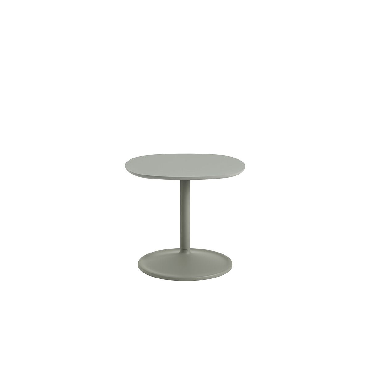 Soft Side Table, 45x45 fra Muuto (Dusty Green Laminat)