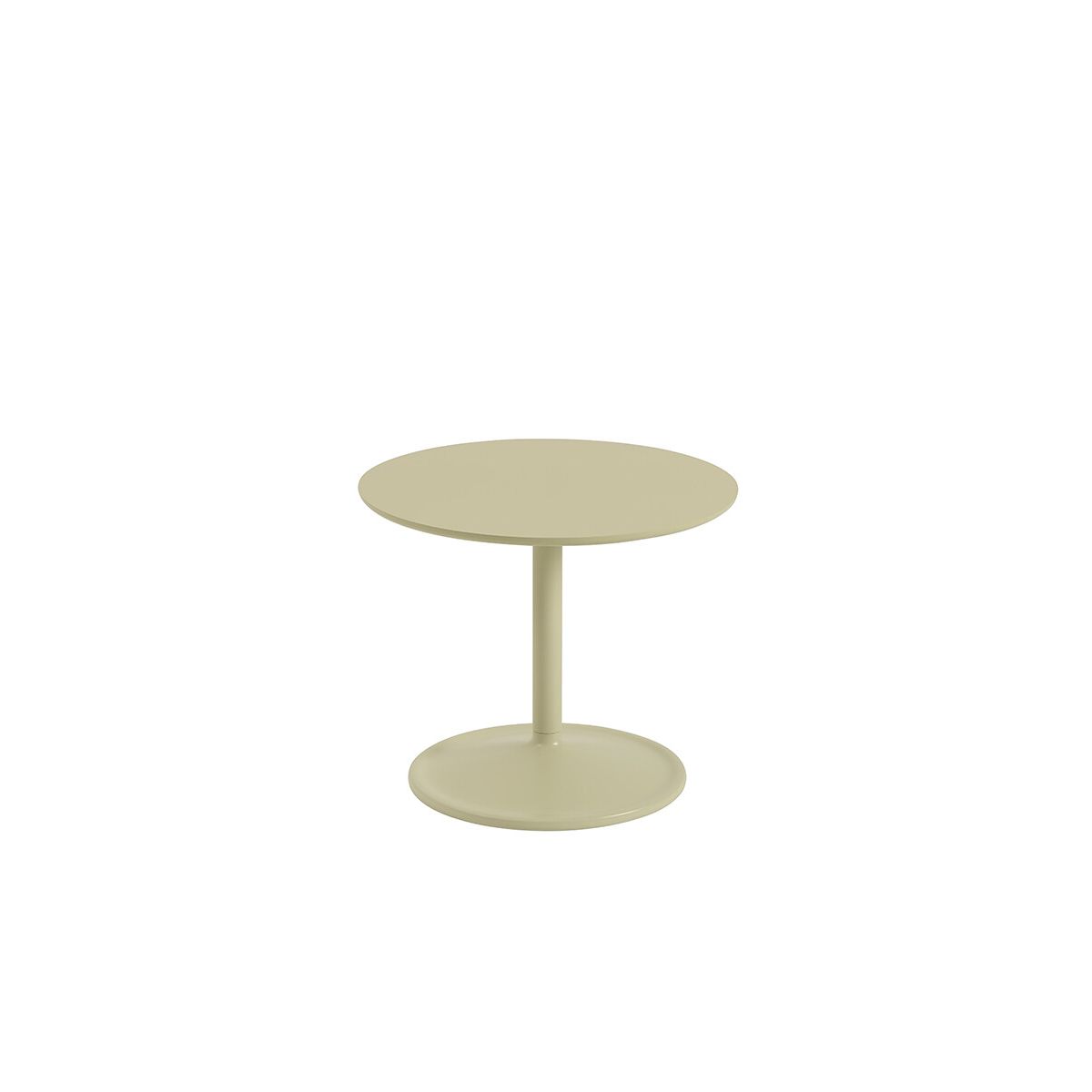 Soft Side Table, Ø48/H40 fra Muuto (Beige Green Laminat)