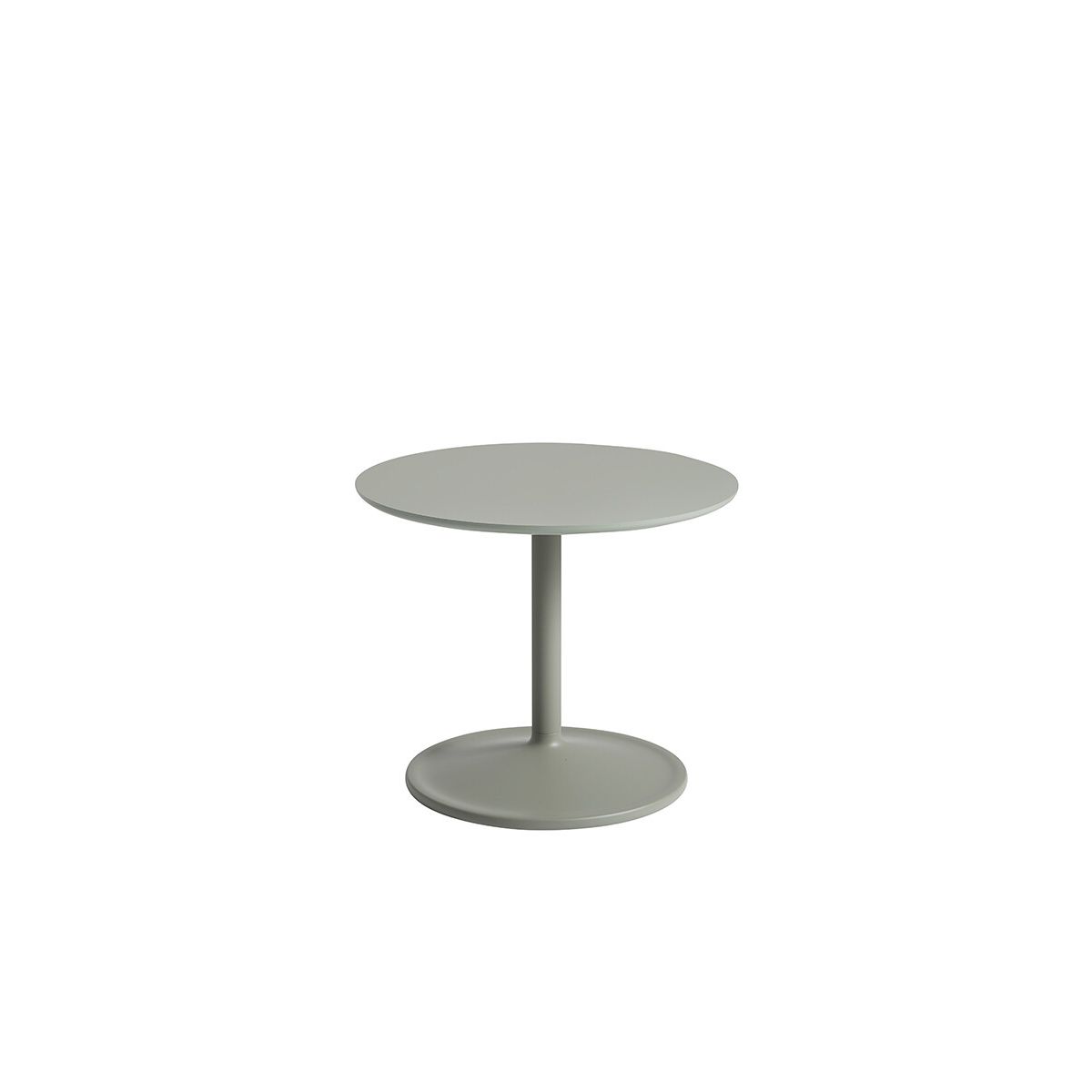 Soft Side Table, Ø48/H40 fra Muuto (Dusty Green Laminat)