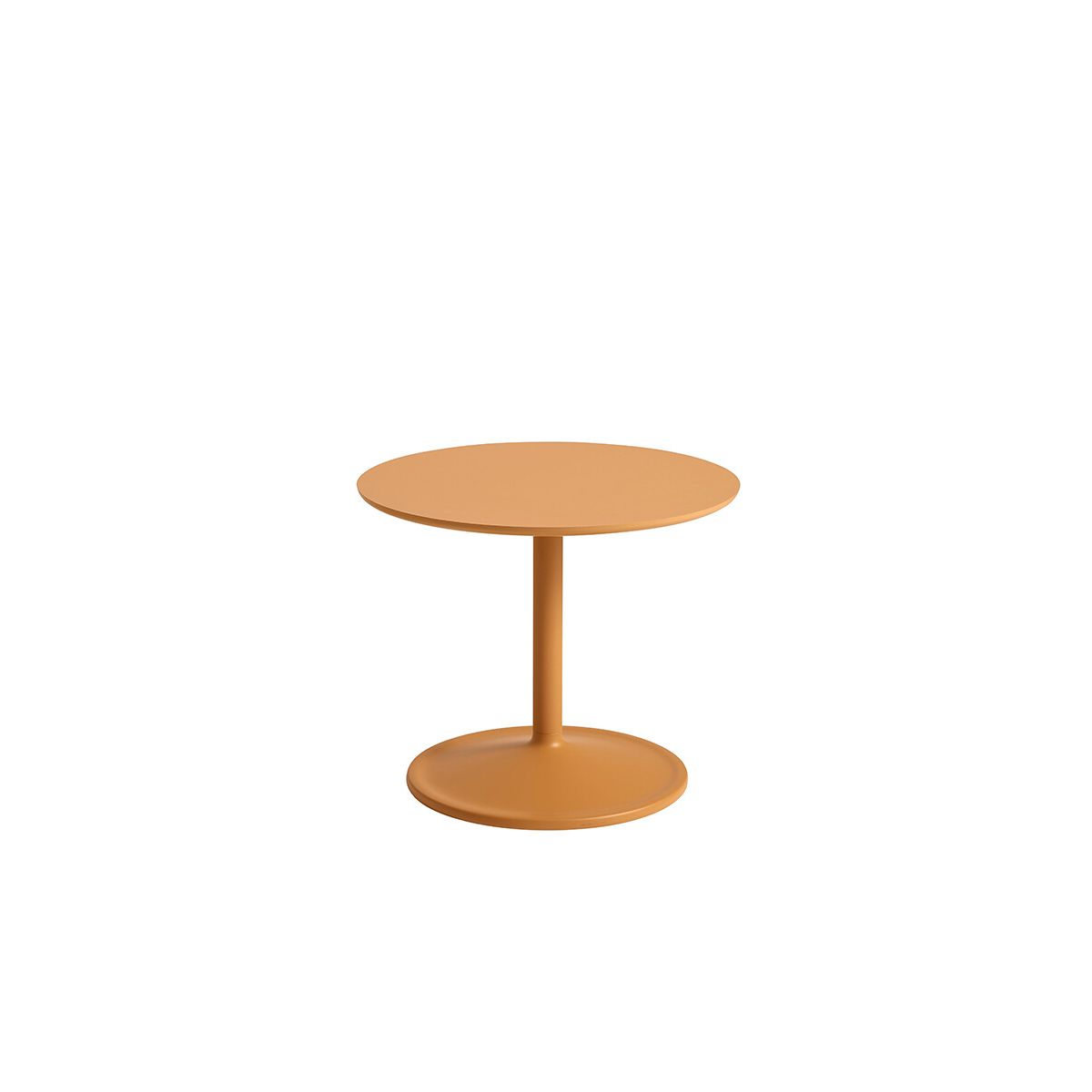 Soft Side Table, Ø48/H40 fra Muuto (Orange Laminat)