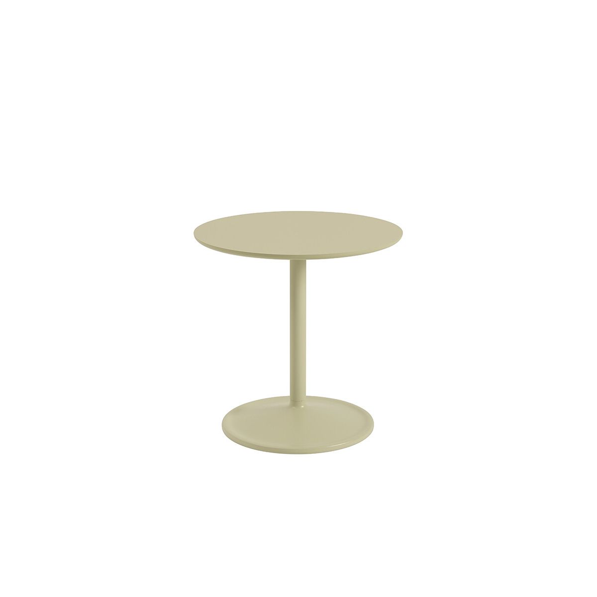 Soft Side Table, Ø48/H48 fra Muuto (Beige Green Laminat)