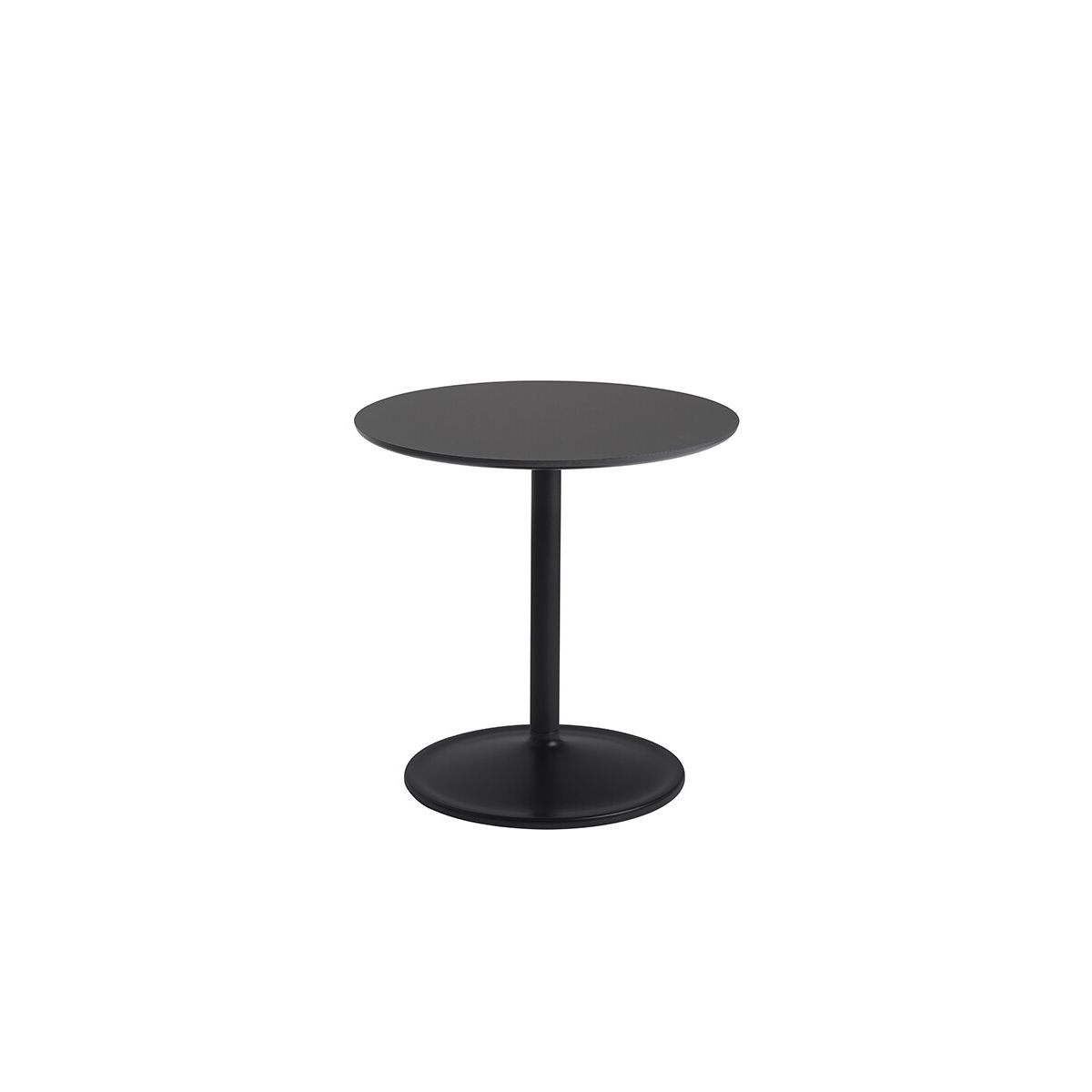 Soft Side Table, Ø48/H48 fra Muuto (Black Nanolaminat)