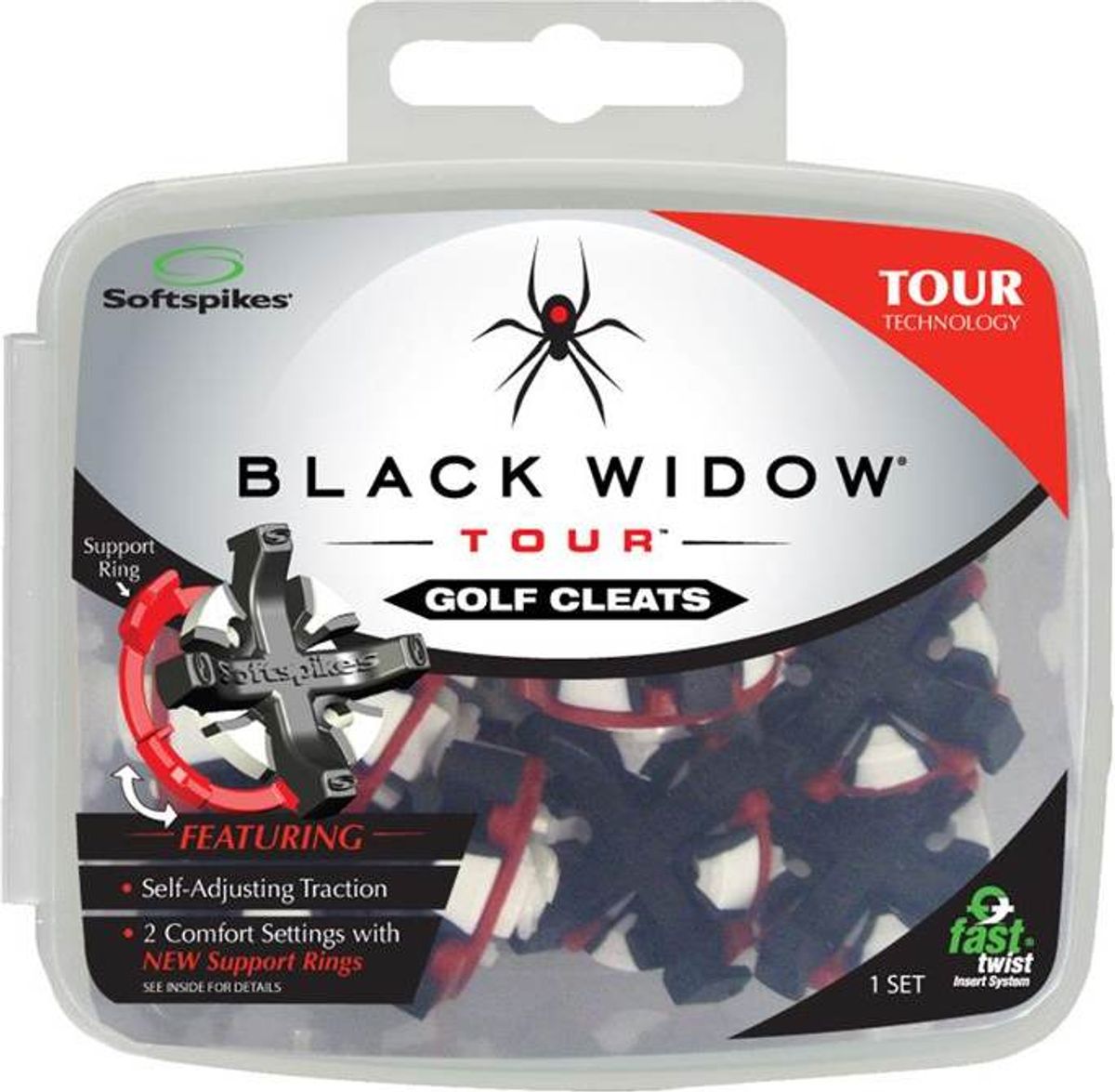 Softspikes Black Widow Q-Fit (16 stk.) Spikes