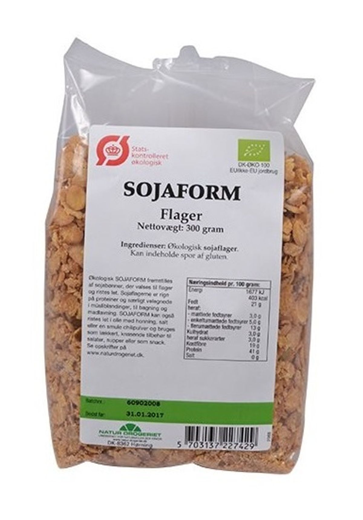 Soja form flager Ø, 300g.