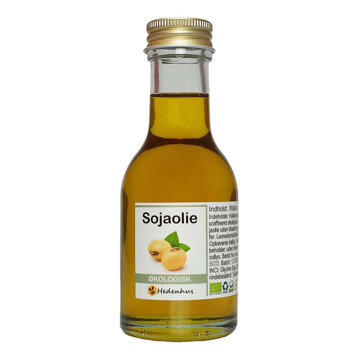 Sojaolie - Økologisk - Koldpresset & Uraffineret - 1 liter