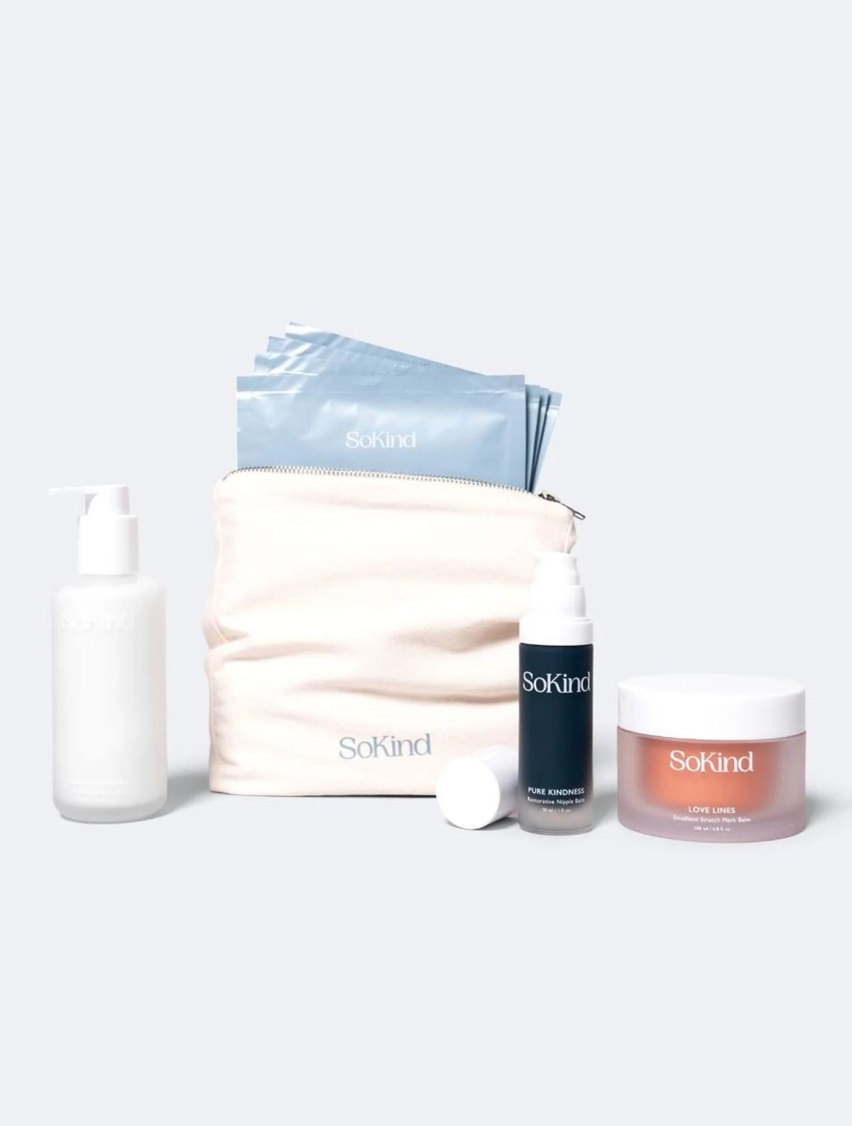 SoKind Pregnancy Skincare Kit, komplet hudplejeserie til gravide og nybagte mødre