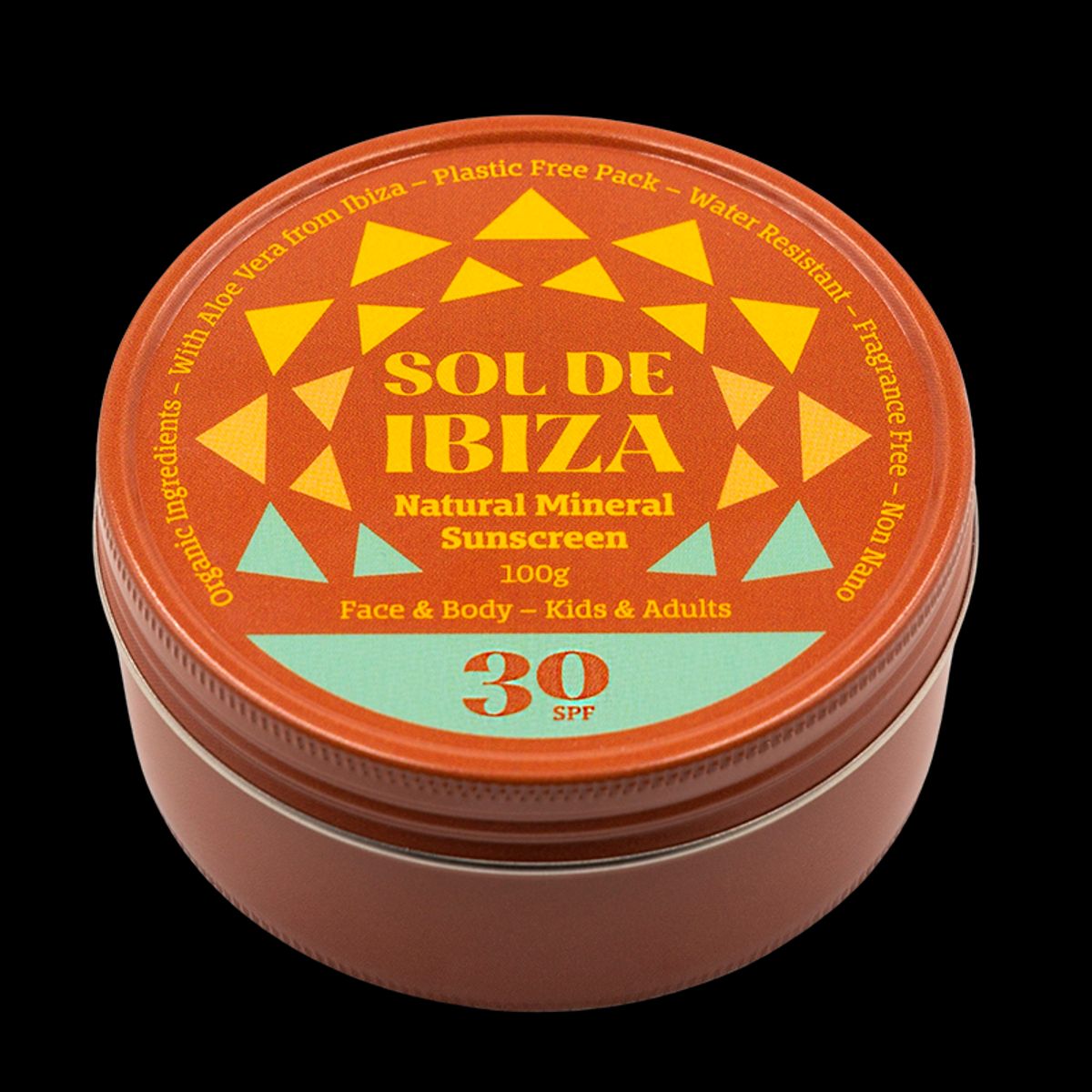 Sol De Ibiza Face & Body Plastic Free Tin SPF30 (100 g)