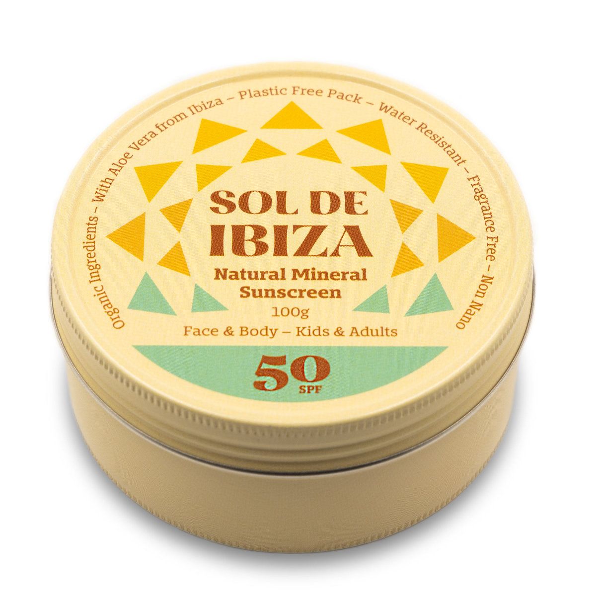 Sol de Ibiza SPF50 solcreme på dåse 100 g