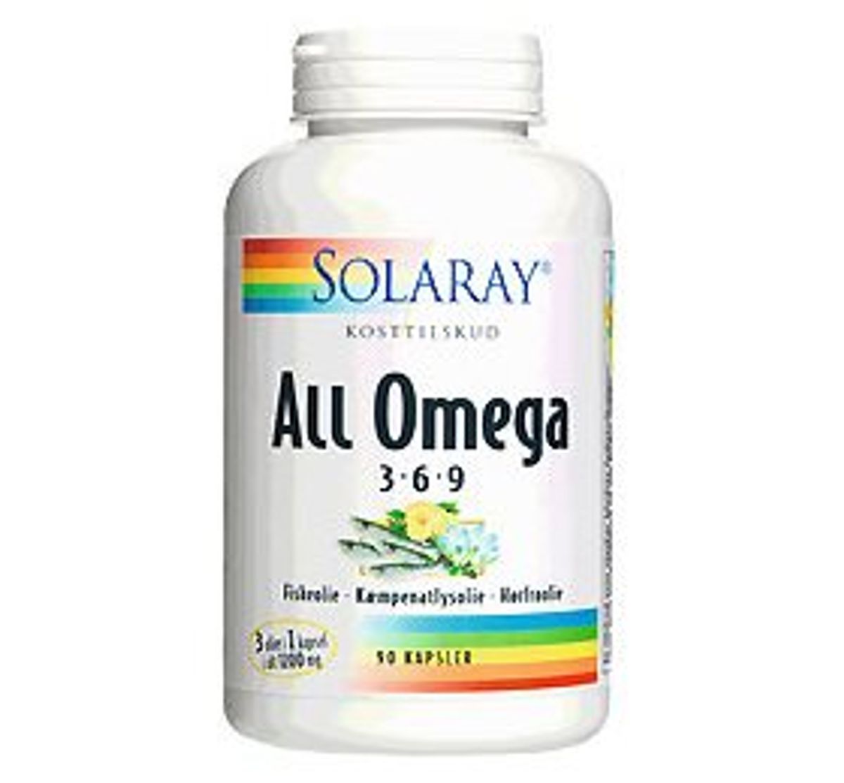 Solaray All Omega 3-6-9 90 kaps.