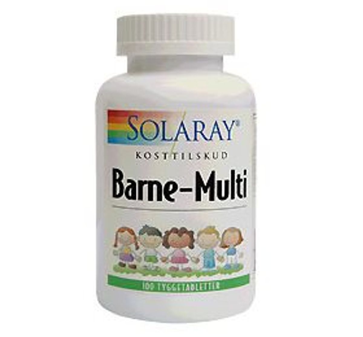 Solaray Barne-Multi tyggevit. børn &bull; 100 tab. X