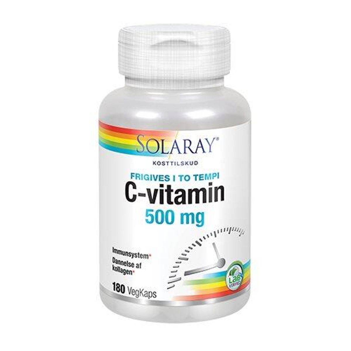 Solaray C-vitamin 500 mg, 180kap.