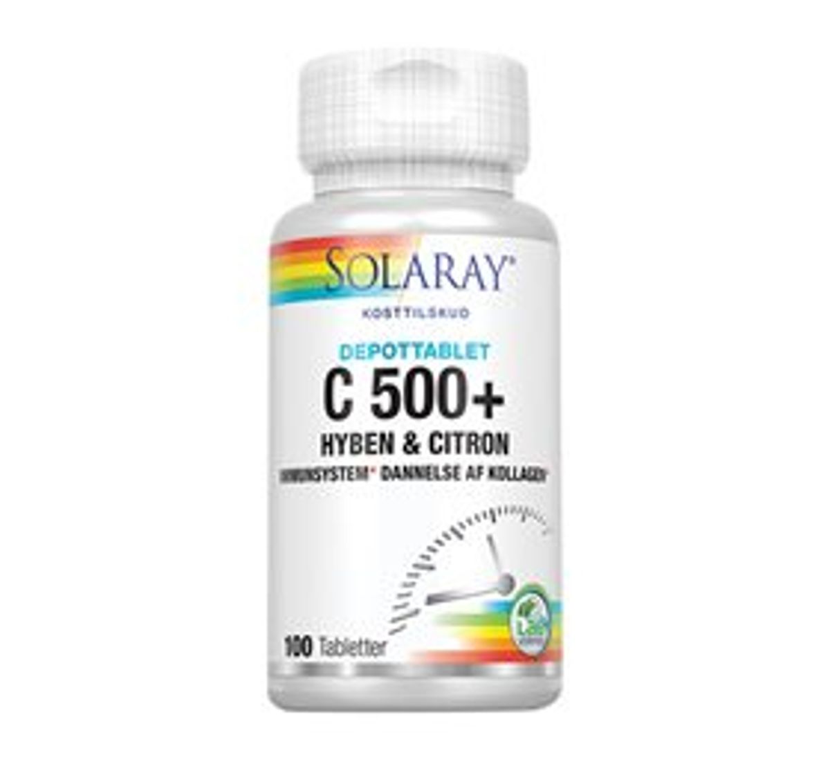 Solaray C-vitamin C500+ hyben, citron 100 tabletter