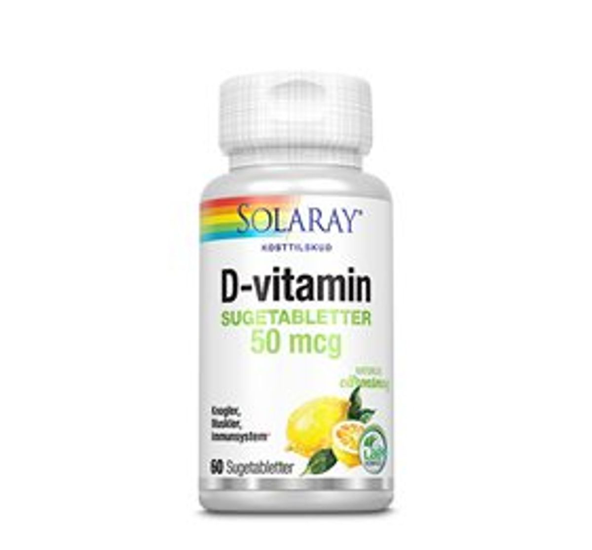 Solaray D-vitamin 50 mcg &bull; 60 tab.