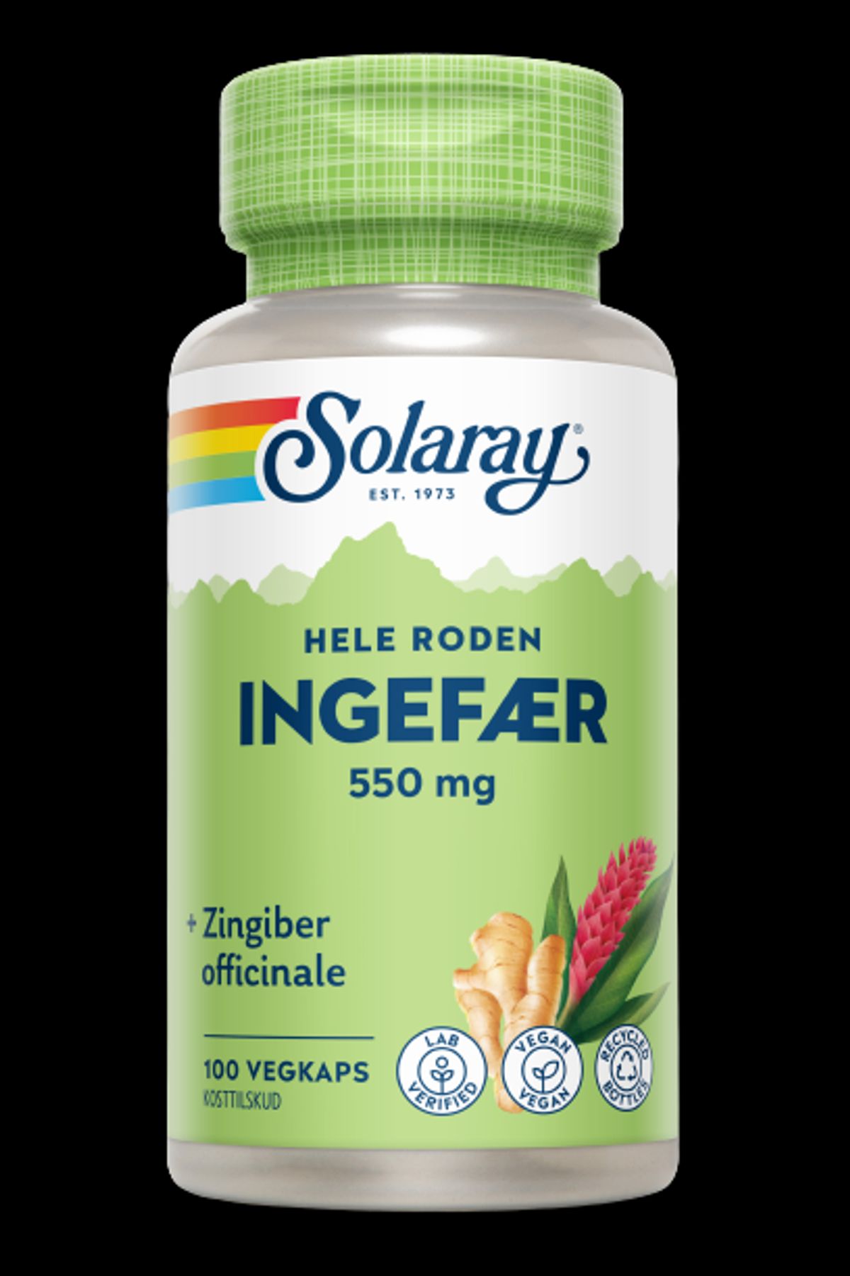 Solaray Ingefær 550 mg - 100 kapsler