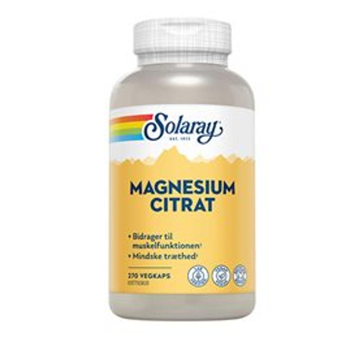 Solaray Magnesium Citrat 270 kapsler