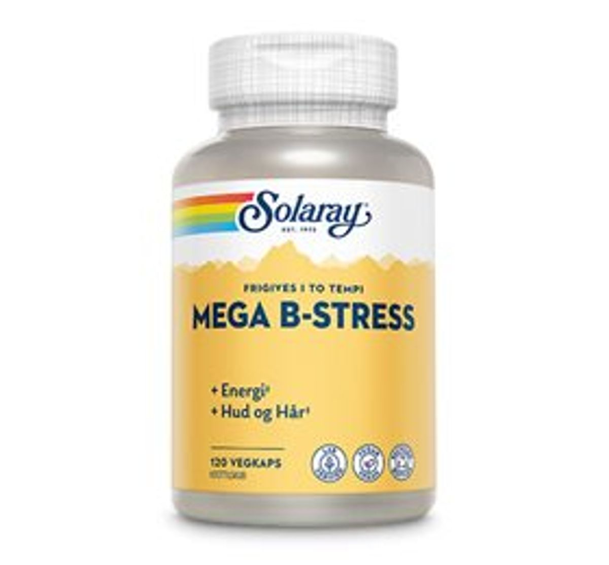 Solaray Mega B-Stress 120 kapsler