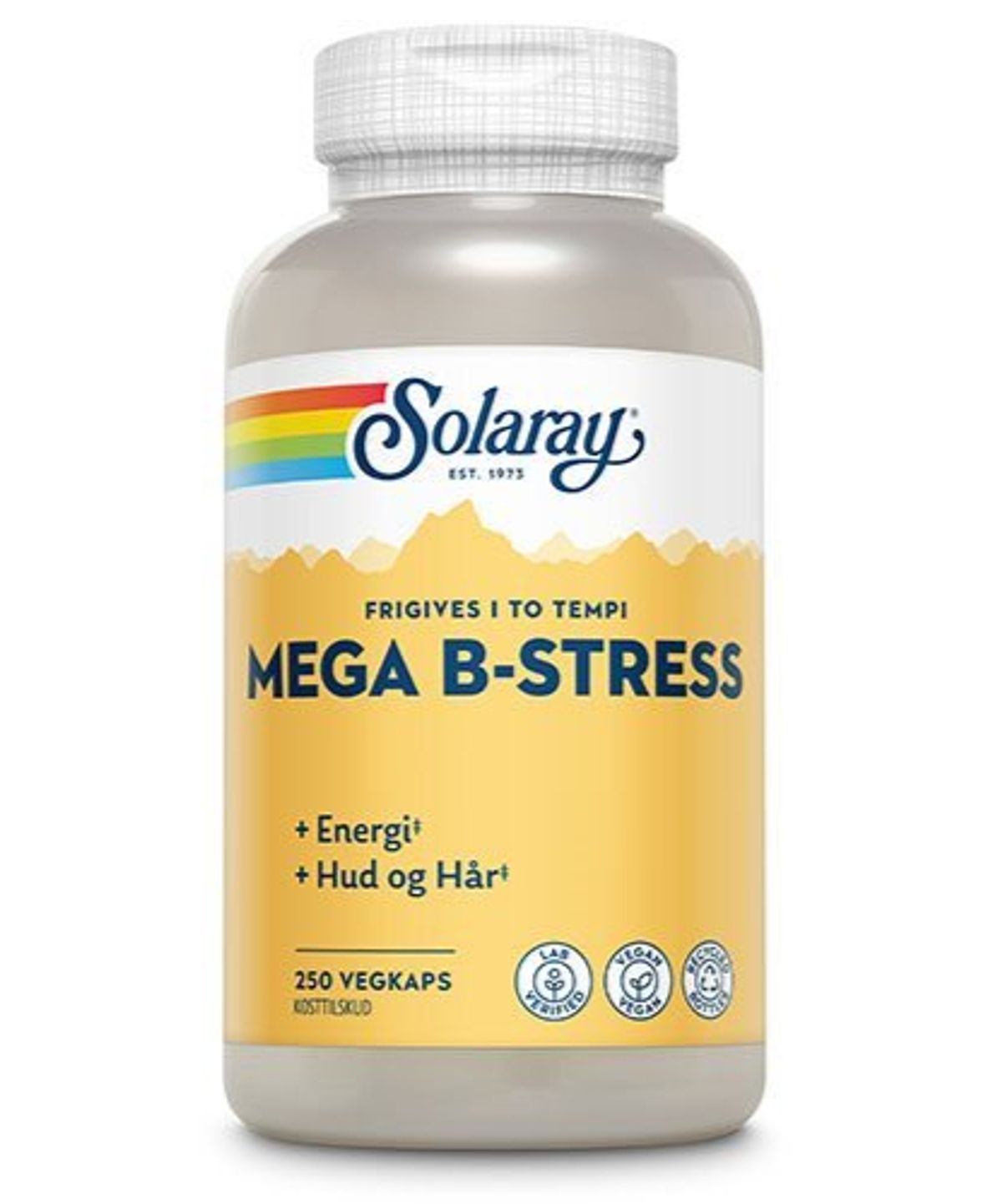 Solaray Mega B-stress - 250 kapsler