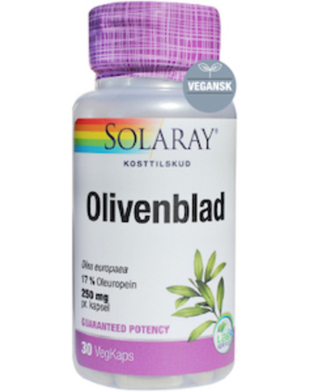 Solaray Olivenblad 30 kaps.