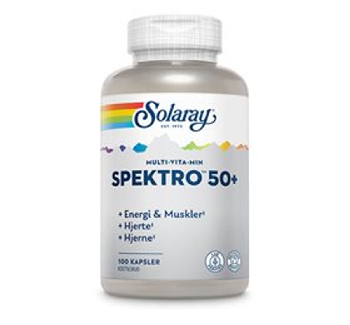 Solaray Spektro 50+ Multivitamin 100 kapsler