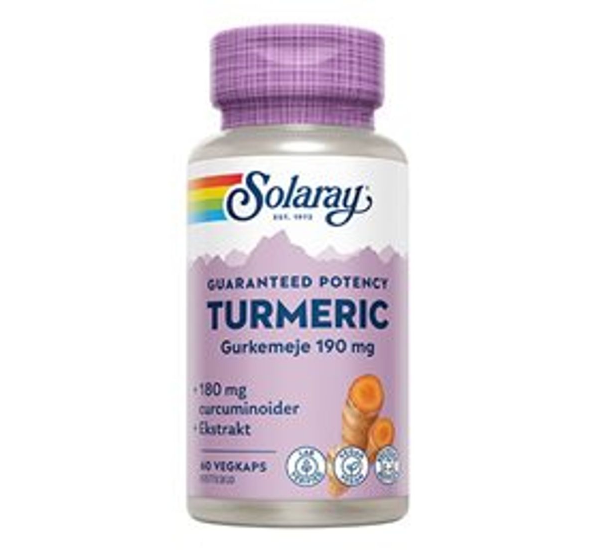 Solaray Turmeric 60 kapsler