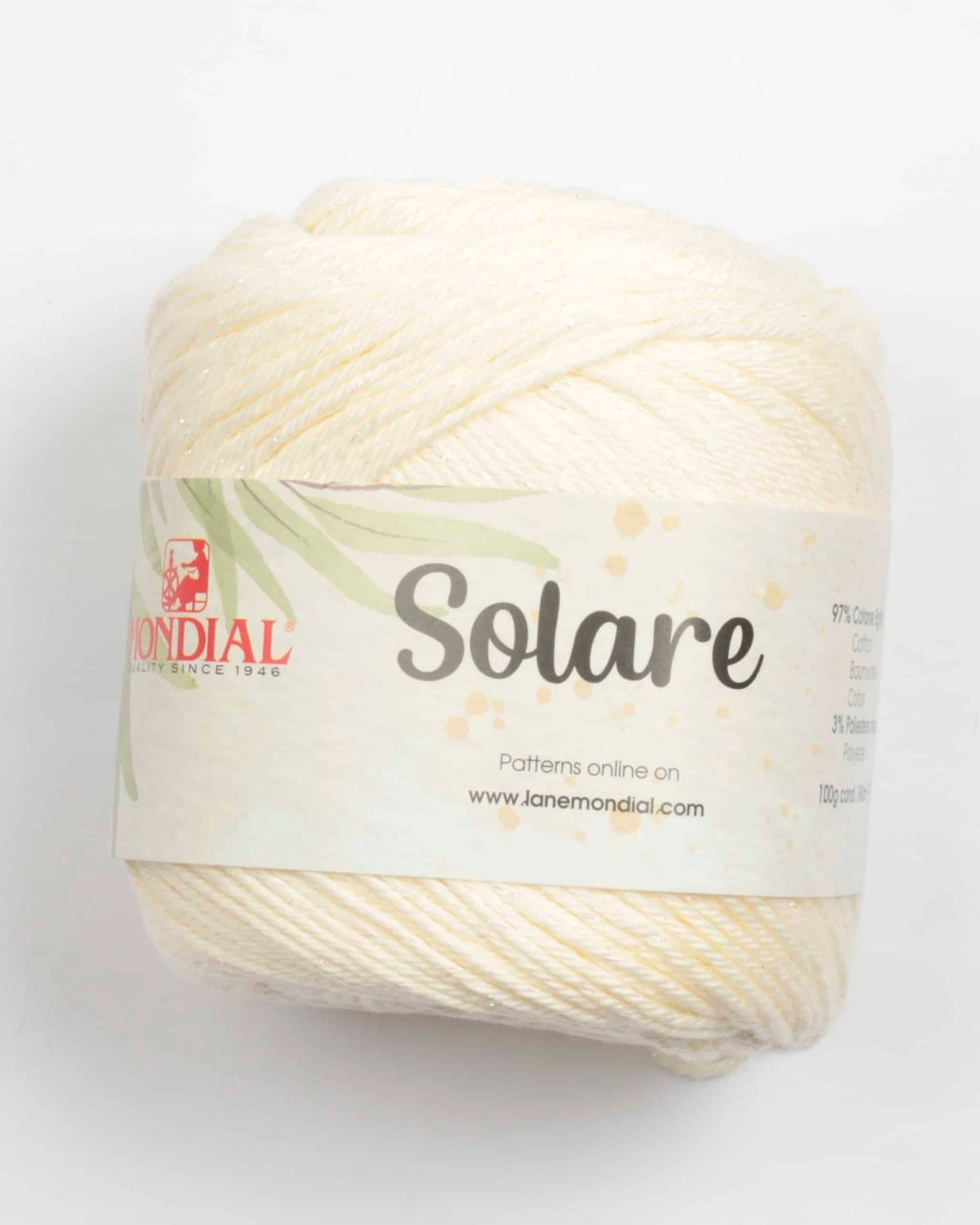 Solare fra Mondial i flere farver - 381 Creme - 3% polyester, 97% Bomuld