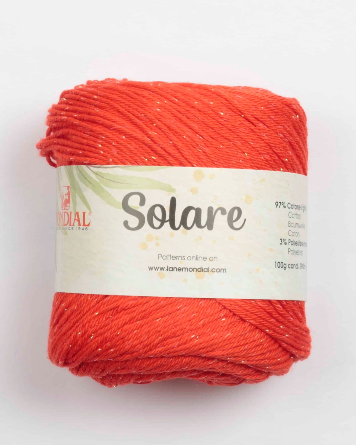 Solare fra Mondial i flere farver - 382 Mørk orange - 3% polyester, 97% Bomuld