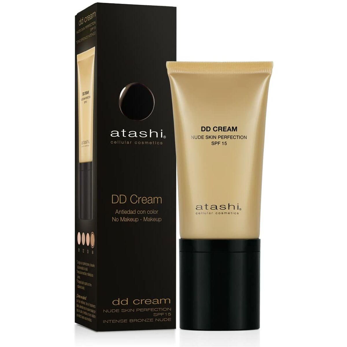 Solbeskyttelse med farve Atashi Celullar Cosmetic Dd DD Creme Spf 15 50 ml