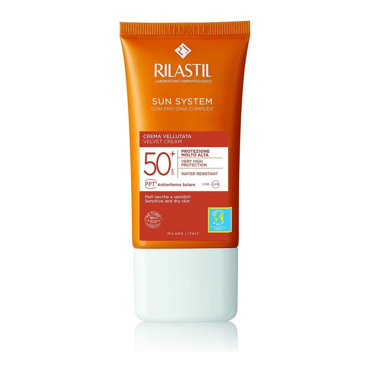 Solbeskyttelse med farve Rilastil Sun System SPF 50+ 50 ml