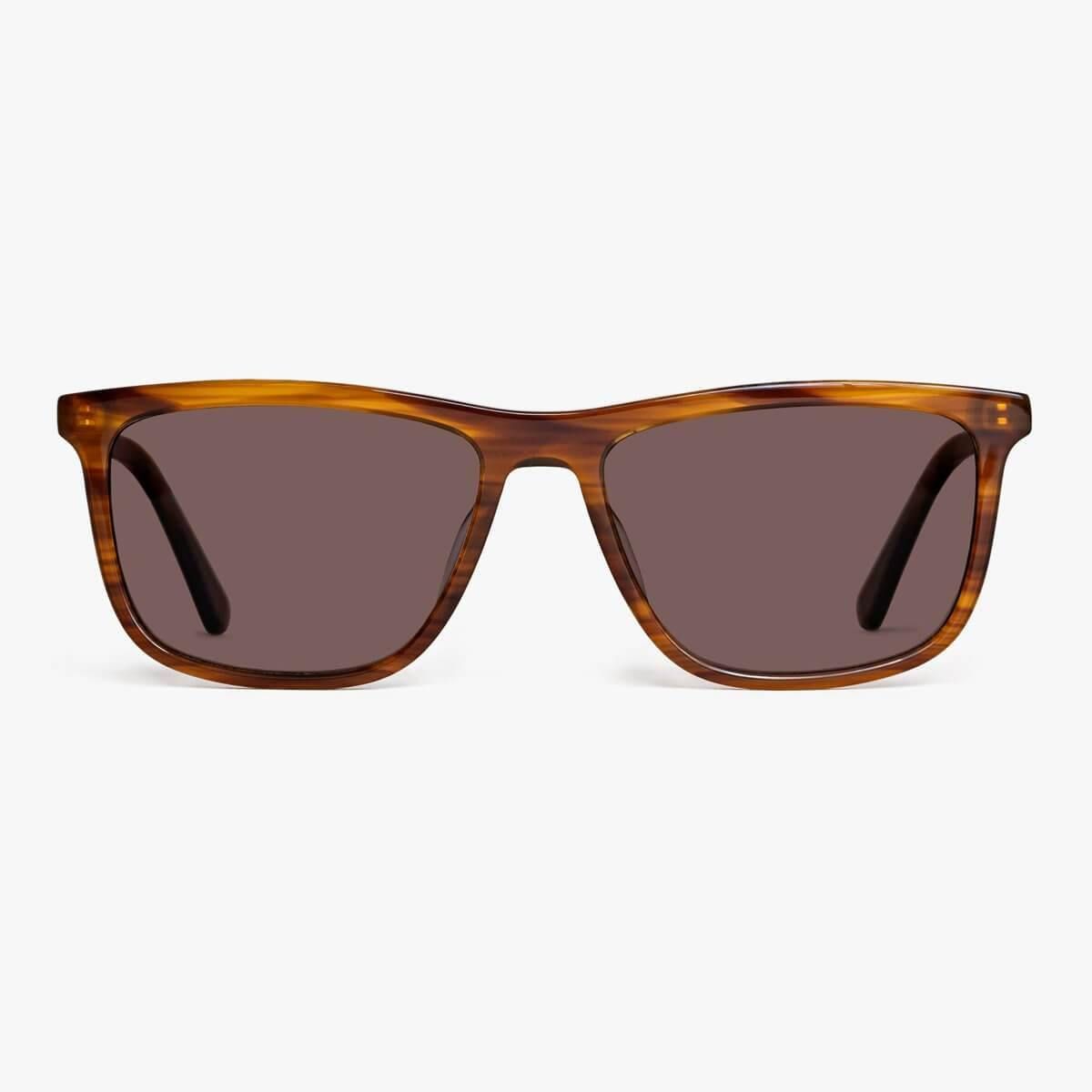 Solbriller +0 -Men's Oslo Shiny Walnut - Luxreaders