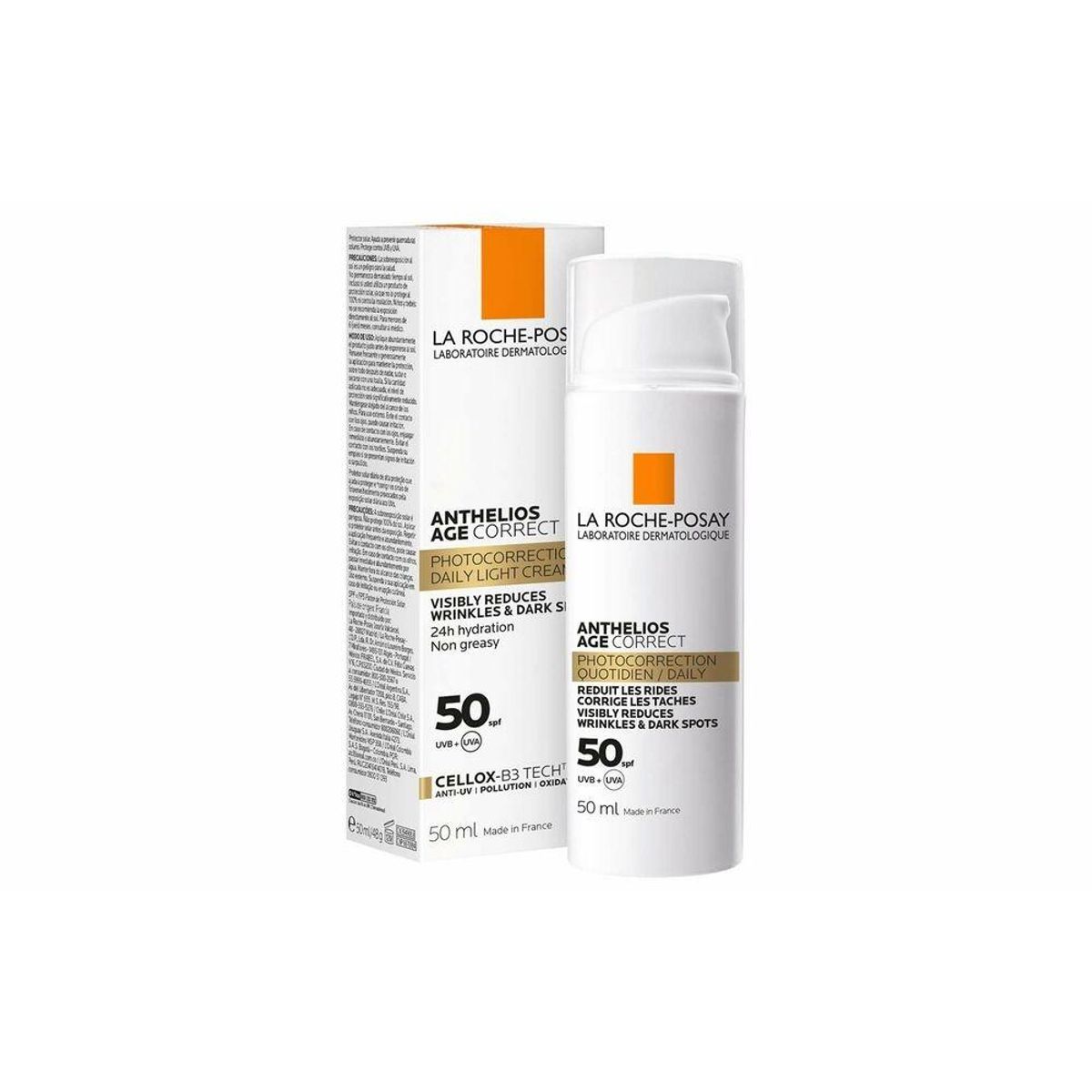 Solcreme til ansigtet Anthelios Age Correct La Roche Posay Spf 50 (50 ml)