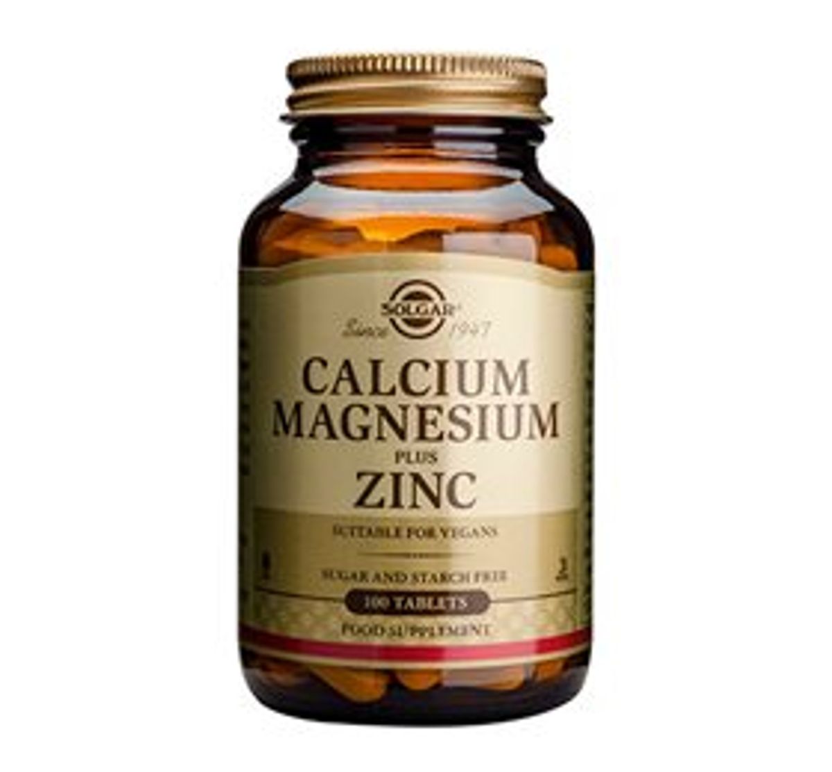 Solgar Calcium magnesium +Zink - 100 tab.