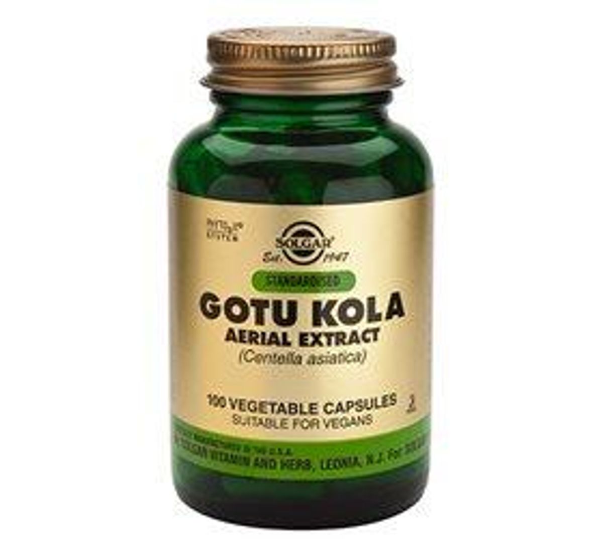 Solgar Gotu Kola - 100 kapsler