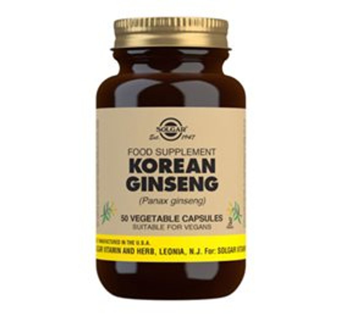 Solgar Korean Ginseng - 50 kap