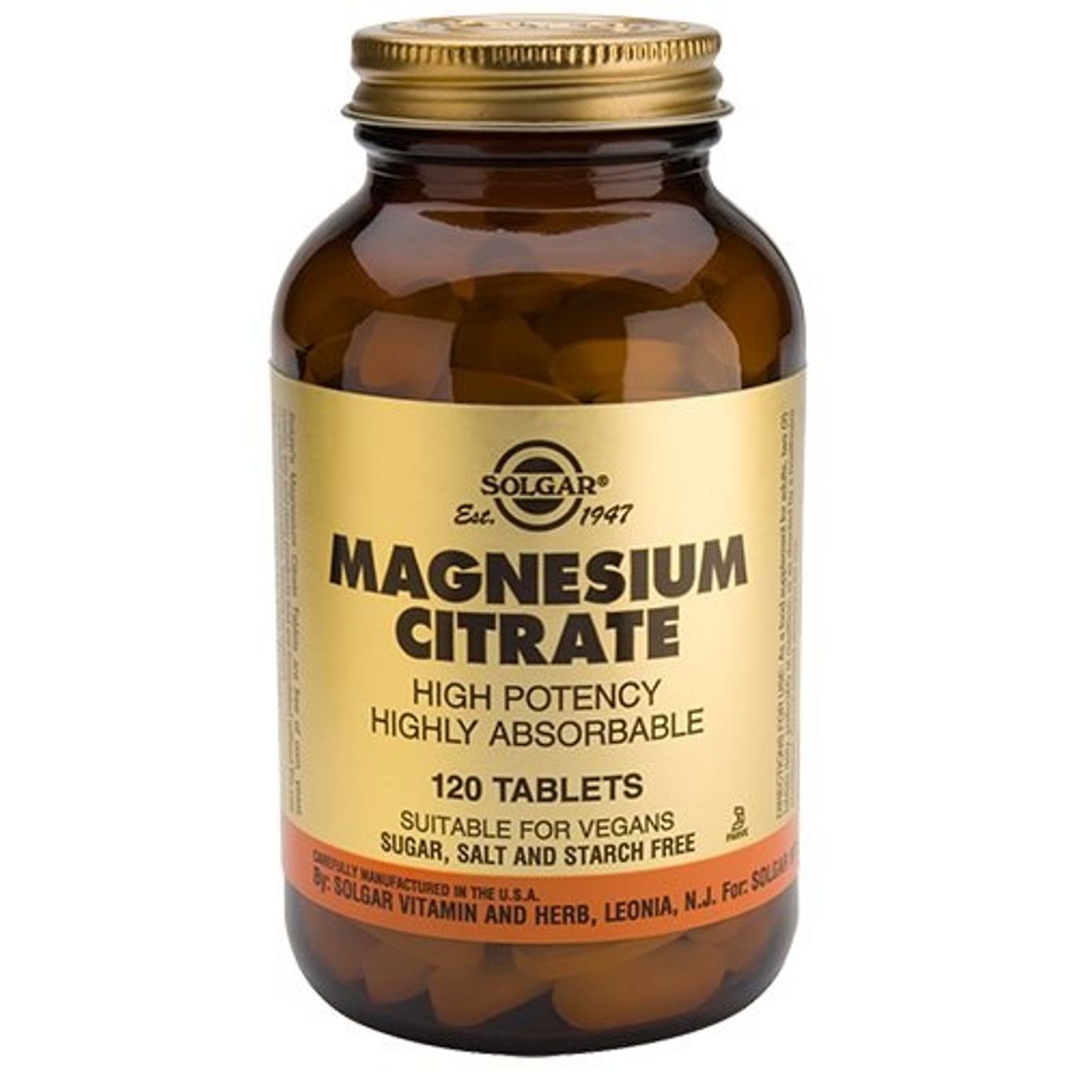 Solgar Magnesium citrat 200mg, 120 tabl.