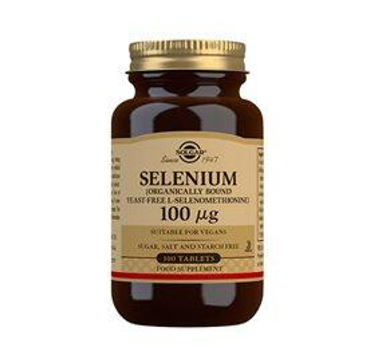 Solgar Selen 100 mcg - 100 tabletter