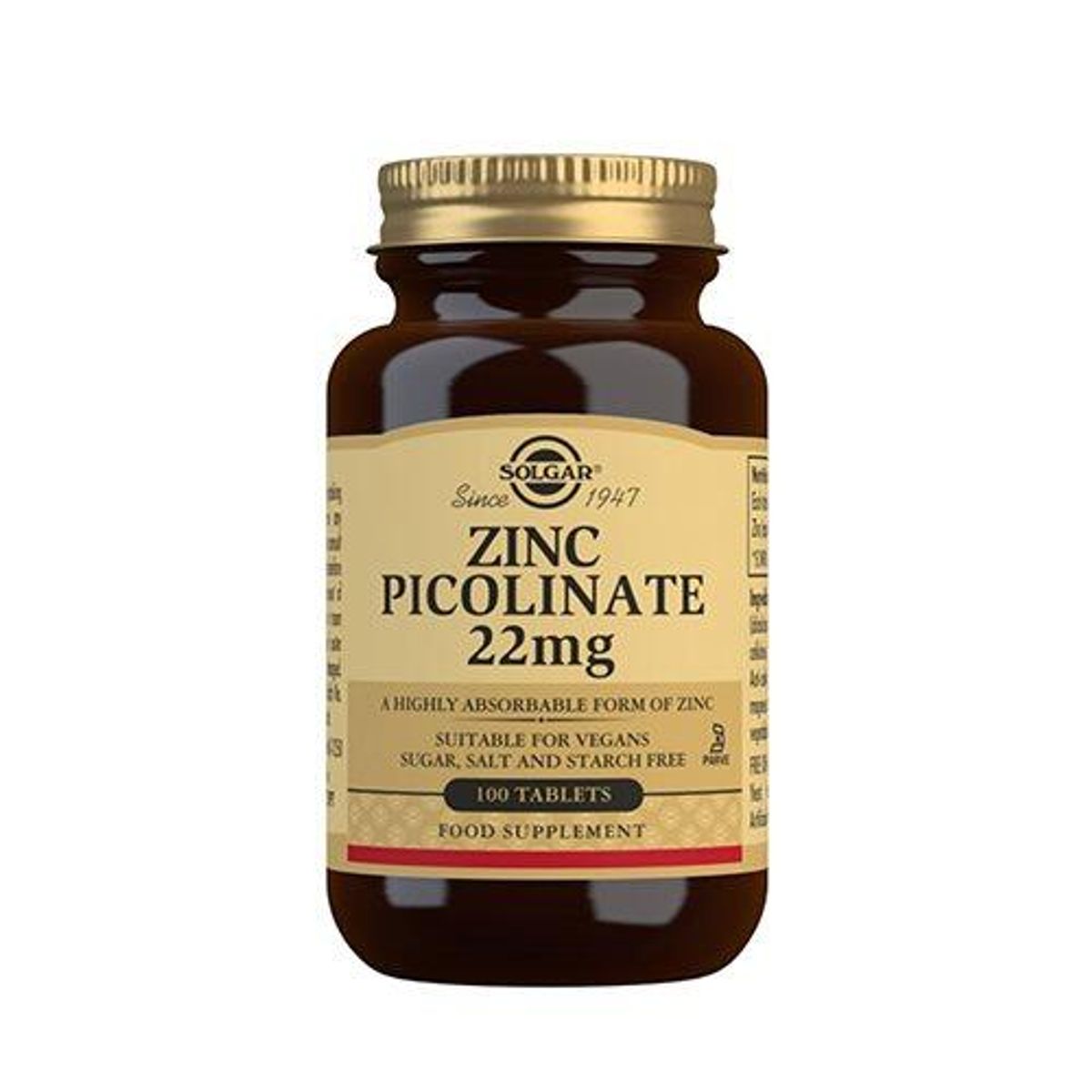 Solgar: Zink Picolinat, 220mg/100tab